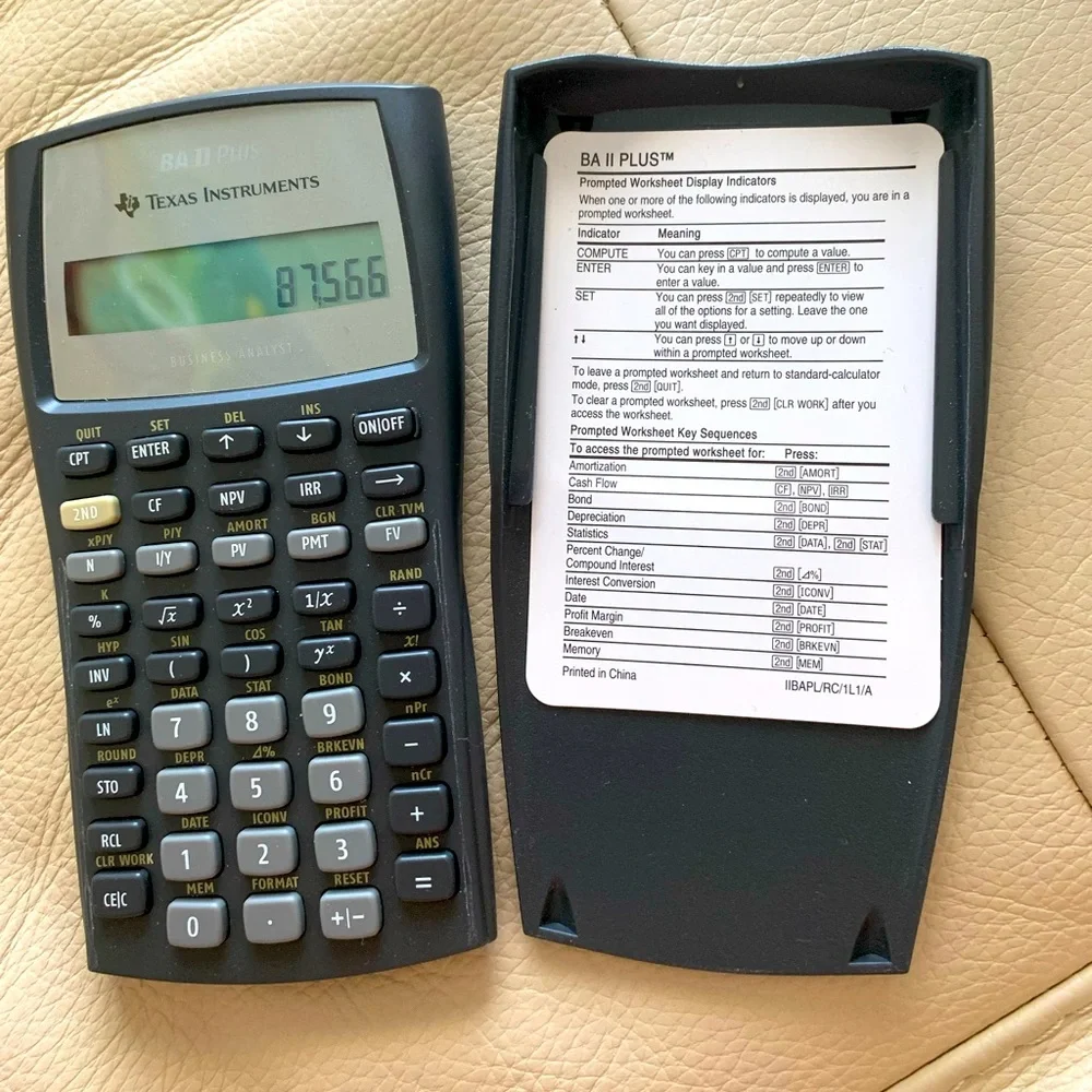 Texas Instruments BA II Plus Financial Calculator - Picture 1 of 8